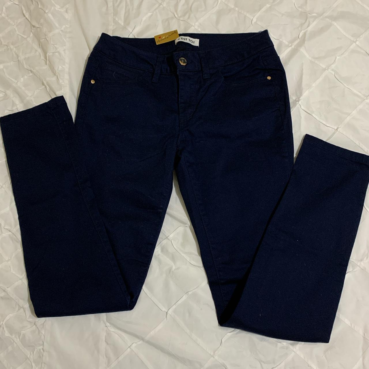 1822 Denim Women's Navy Jeans | Depop