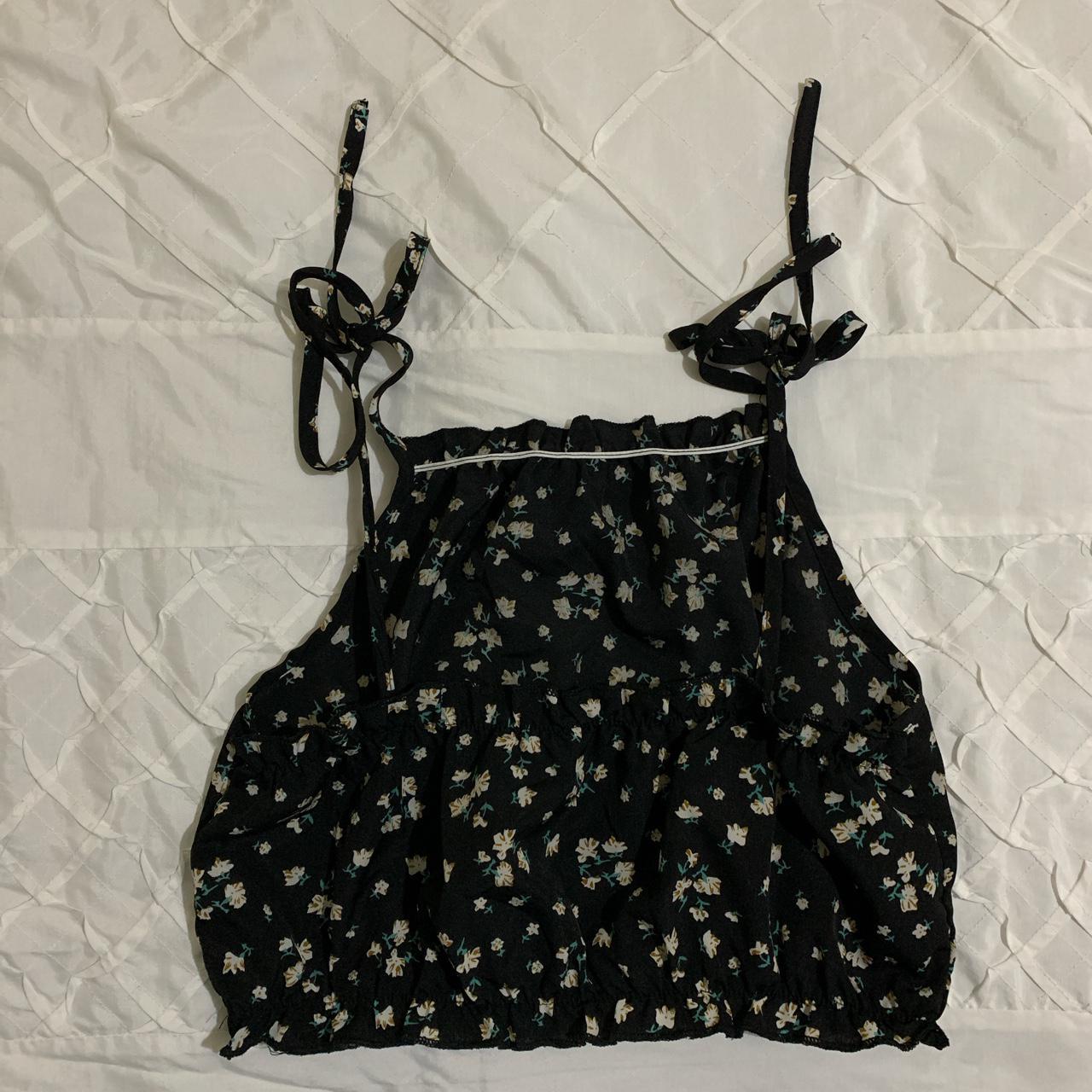 Romwe Women's Black Crop-top (2)