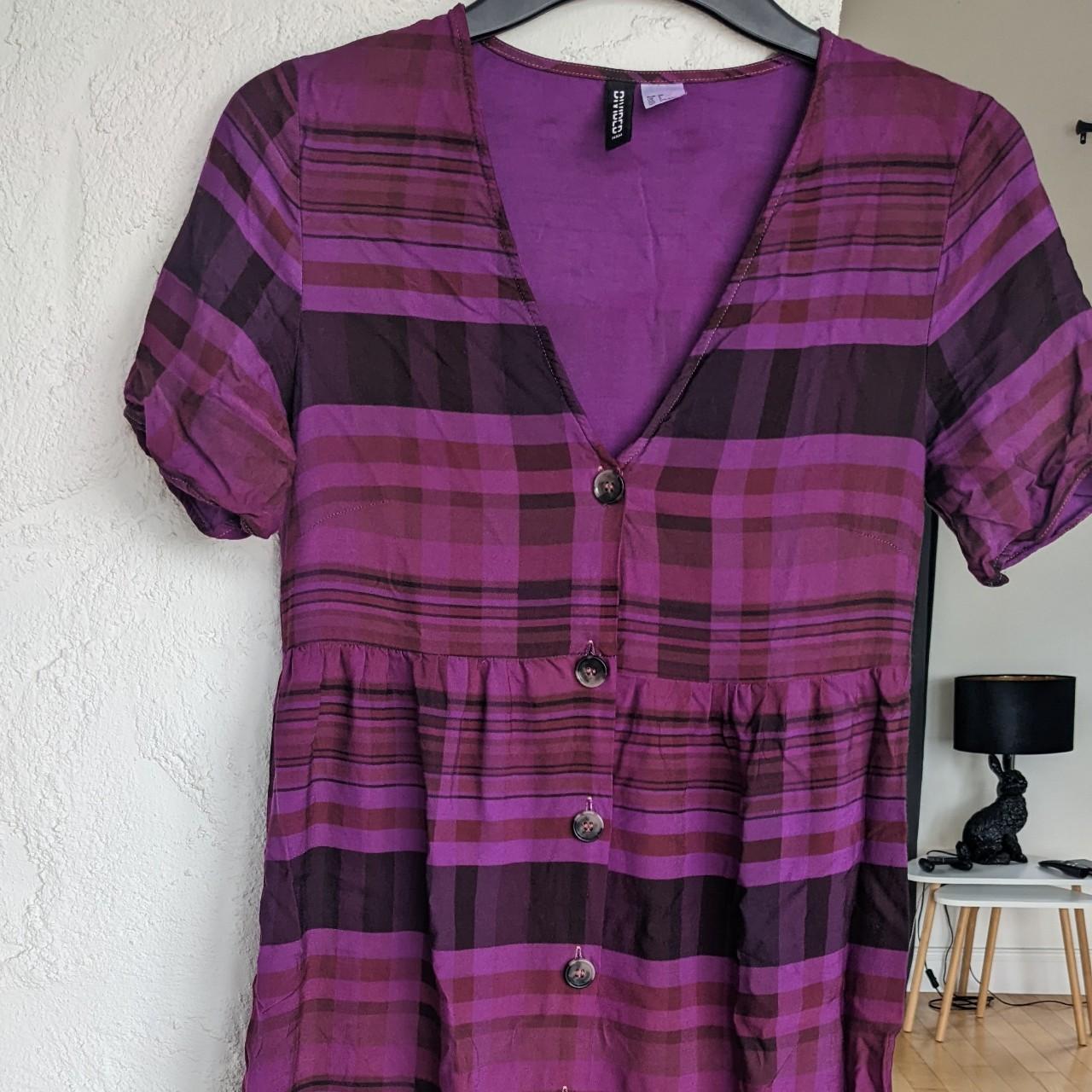 H&M Women's Purple Dress Depop