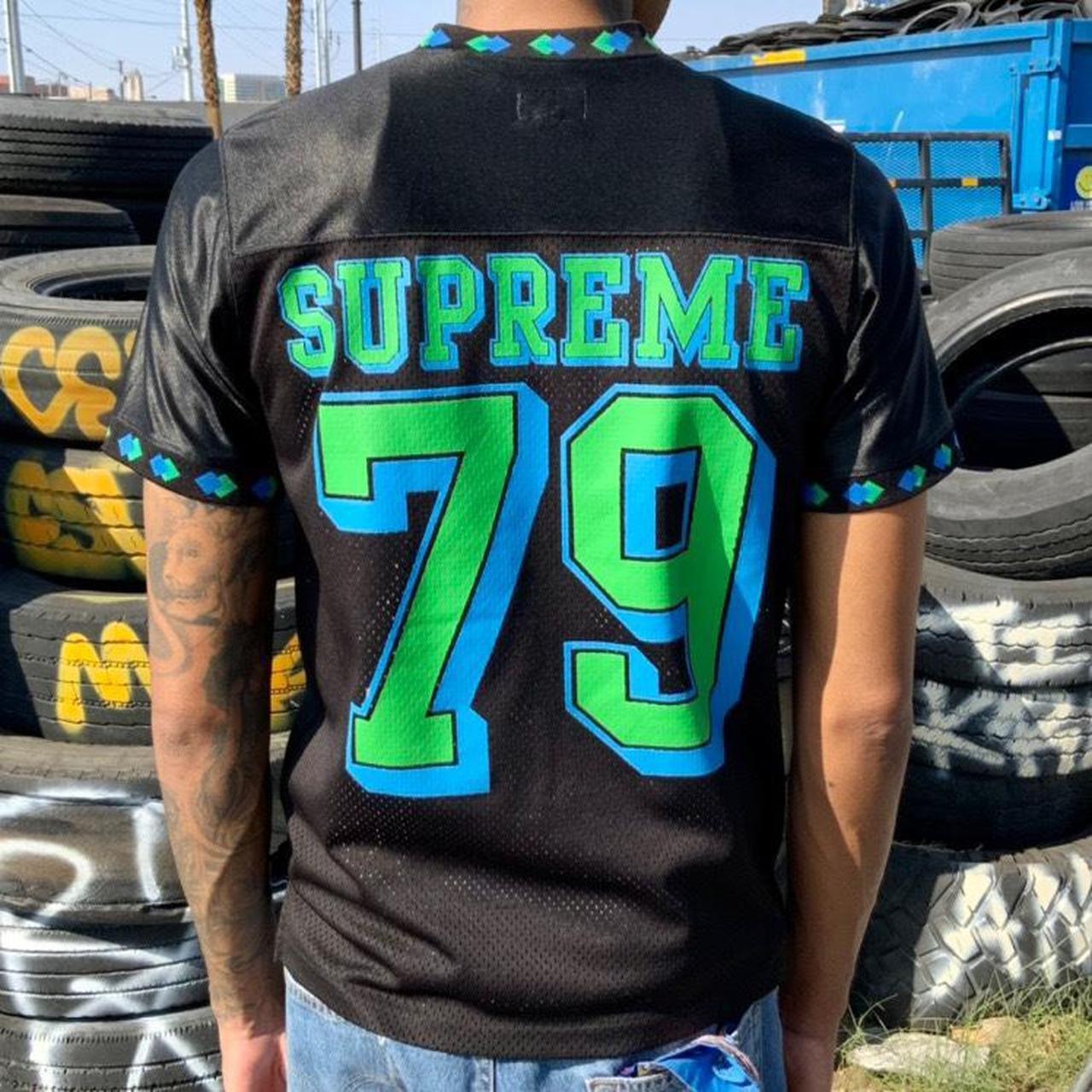 Supreme Diamond Ribbed Football Jersey Fall/Winter... Depop