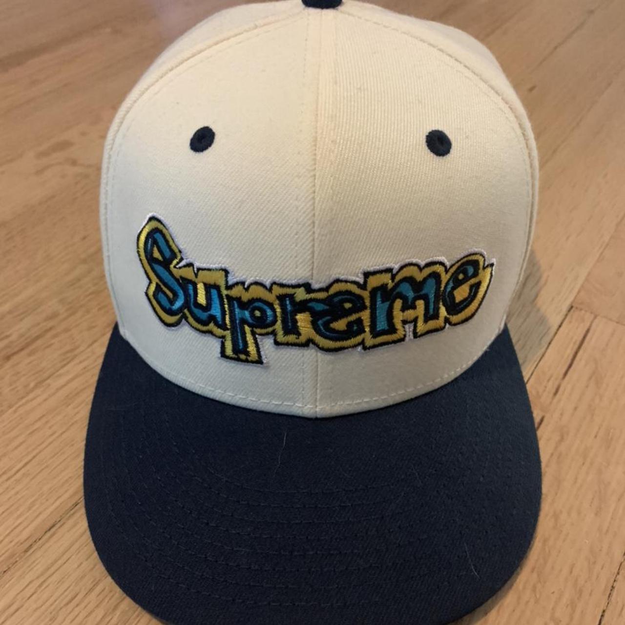 Supreme Gonz Logo New Era® Natural 7 1/2 SUPREME GONZ LOGO - NEW ERA HAT SIZE: 7-1/2 Brand: | Depop