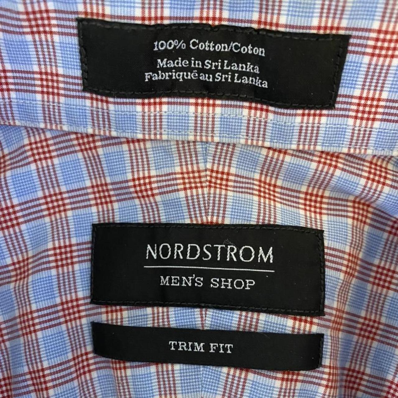 Nordstrom Men's Red and Blue Shirt | Depop