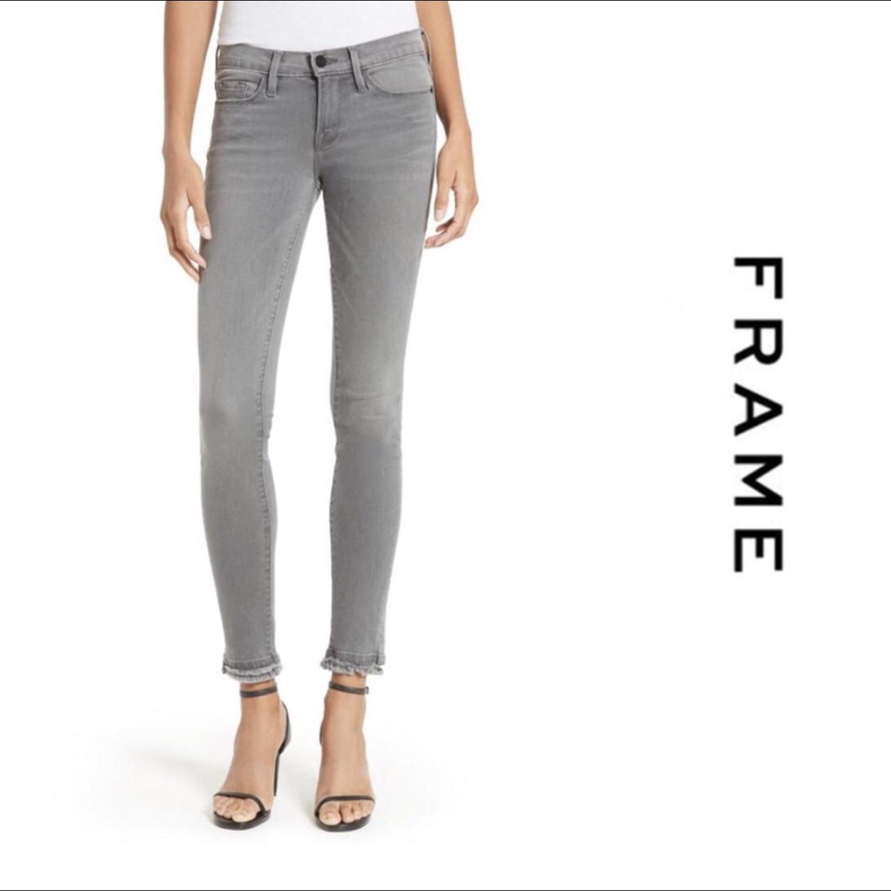 frame grey skinny jeans