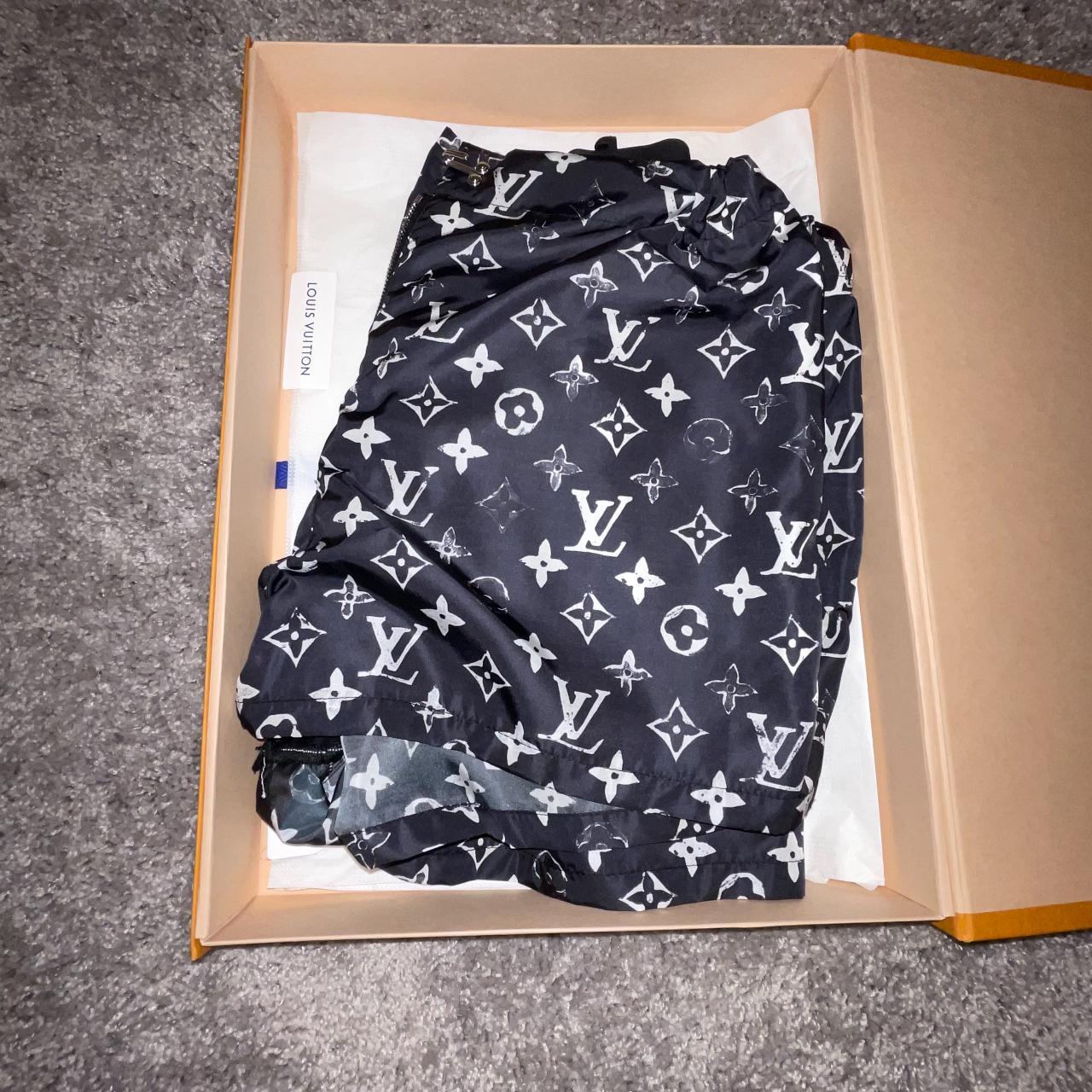 Louis Vuitton x Custom Lakers Shorts Monogram Louis - Depop