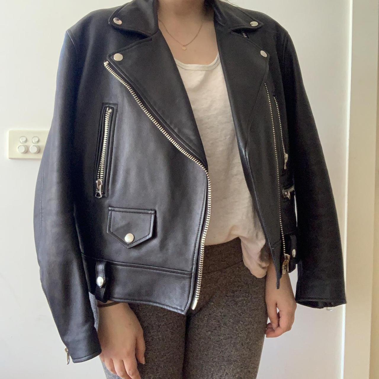 Acne Studios Leather Jacket Genuine Absolutely... - Depop