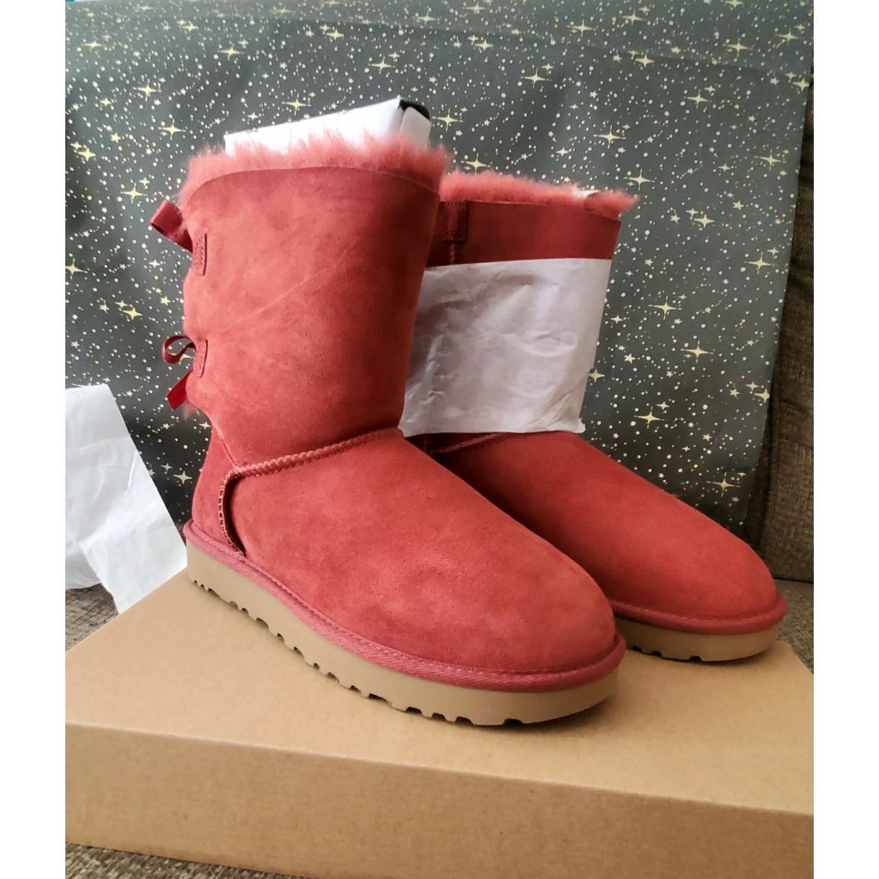 ugg red bailey bow
