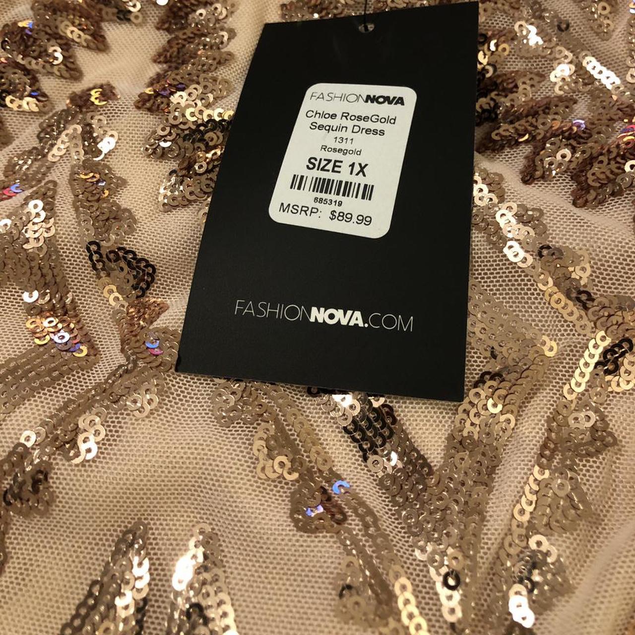 Brand new Chloe RoseGold Sequin Dress