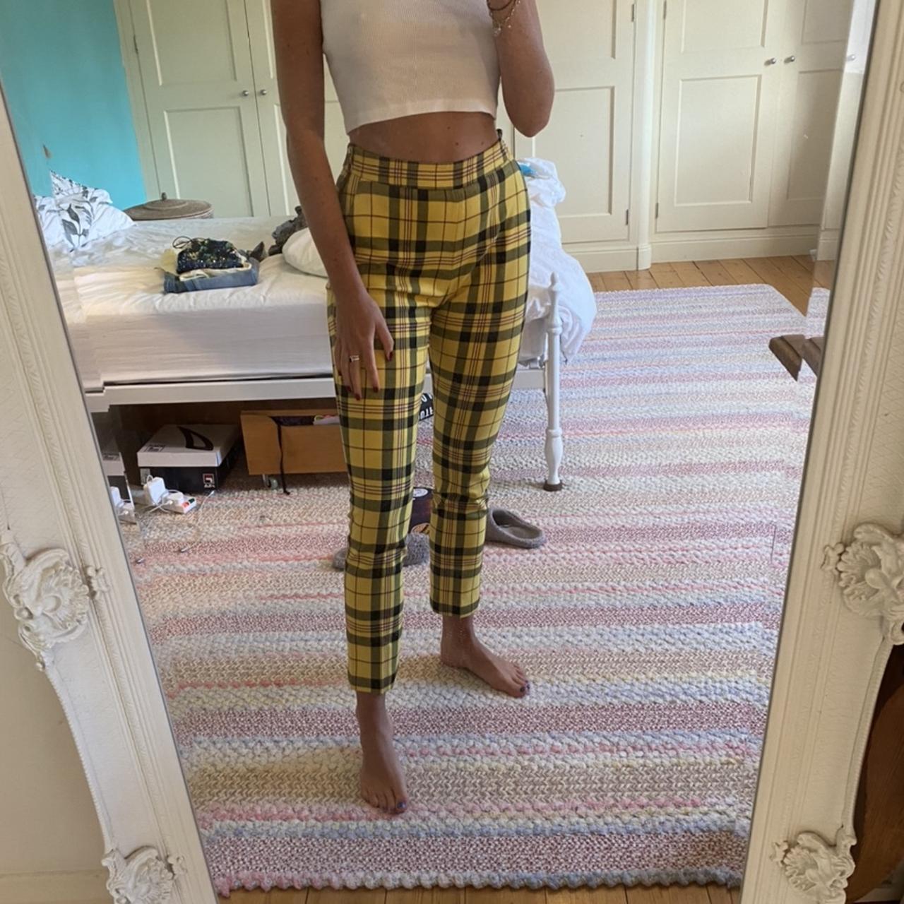 Zara  Pants  Jumpsuits  Zara Formal Checked Trousers  Poshmark
