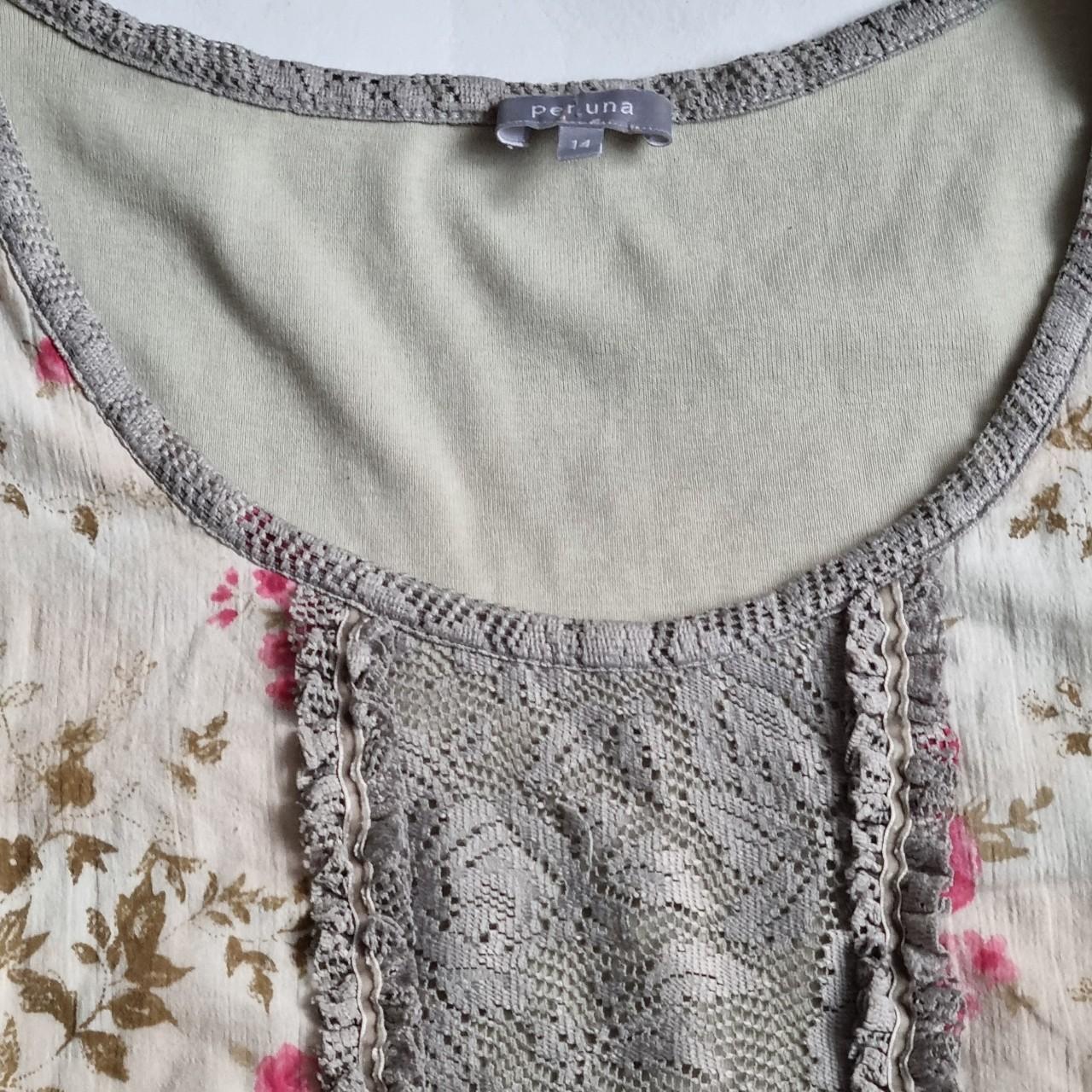 Vintage marks & spencers per una lace blouse, cotton... Depop