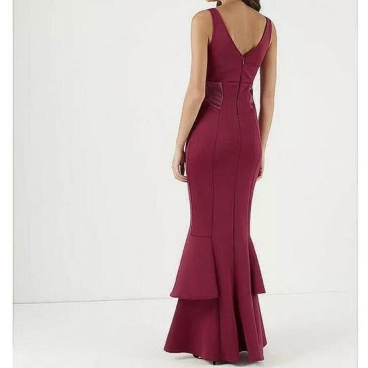 lipsy red midi dress