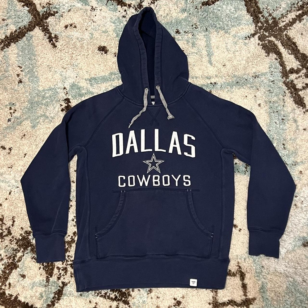 NFL Dallas Cowboys Dark Blue Pullover Hoodie Men's Medium