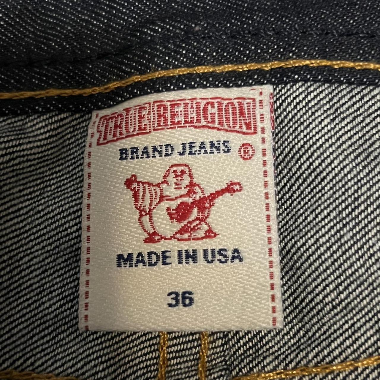 True Religion USA American Flag Selvedge Denim Jeans... - Depop