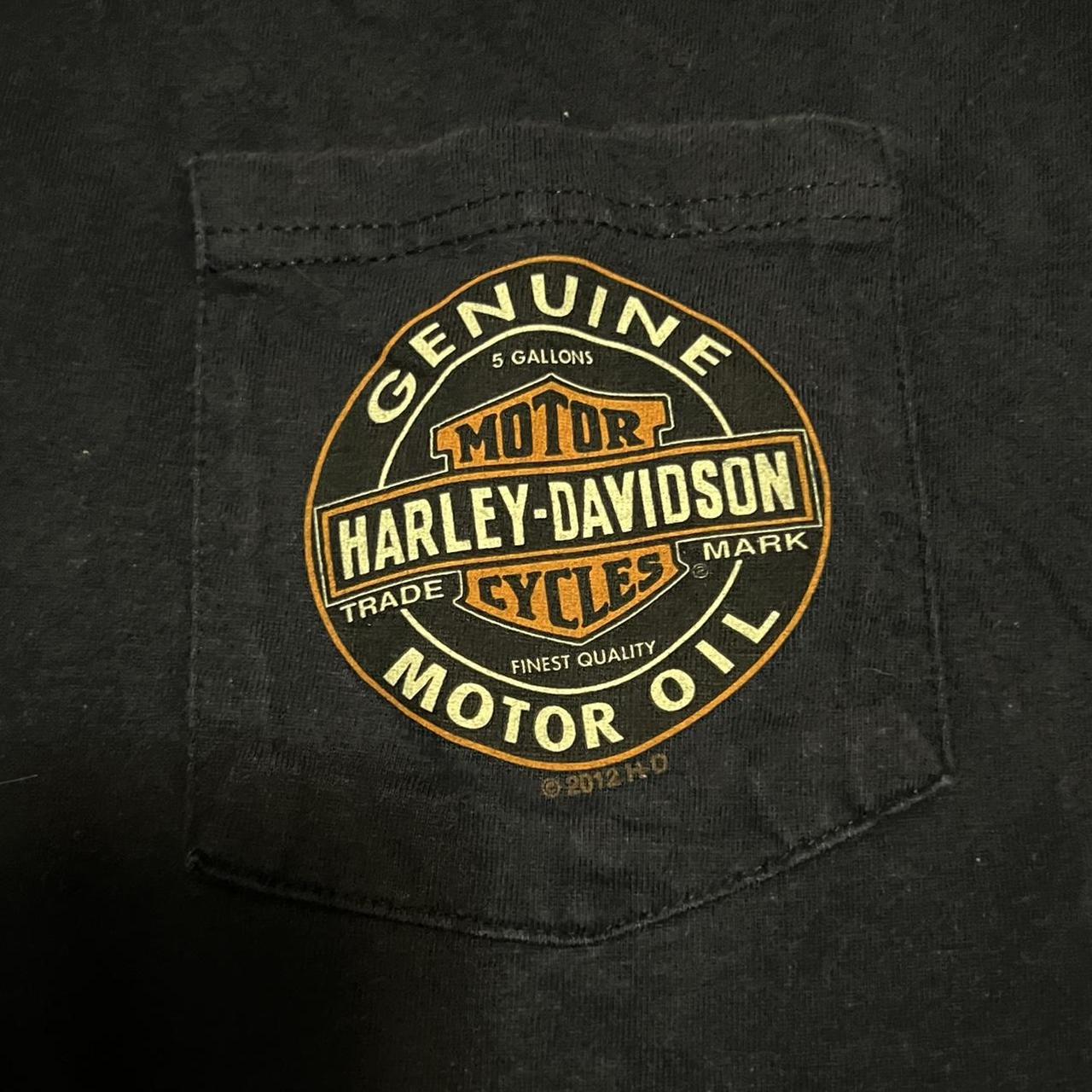 Harley Davidson Pocket Tee Shirt Size XXL Deck of... Depop