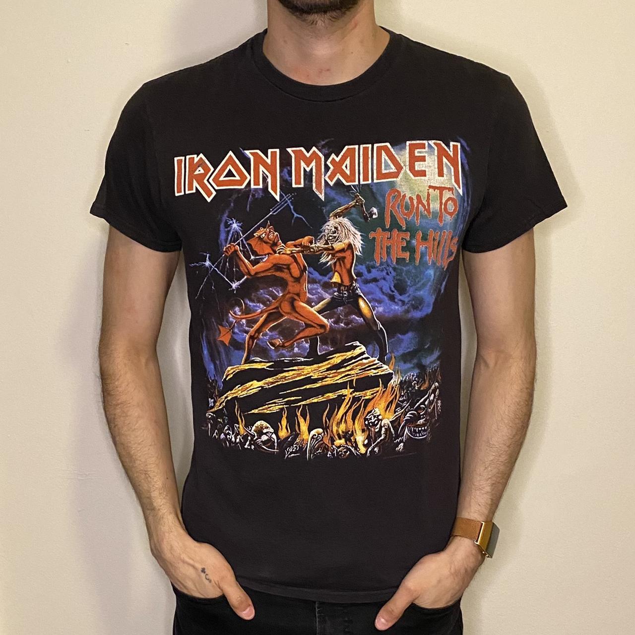 Iron Maiden Run To The Hills Small Shirt Pit to pit | Depop