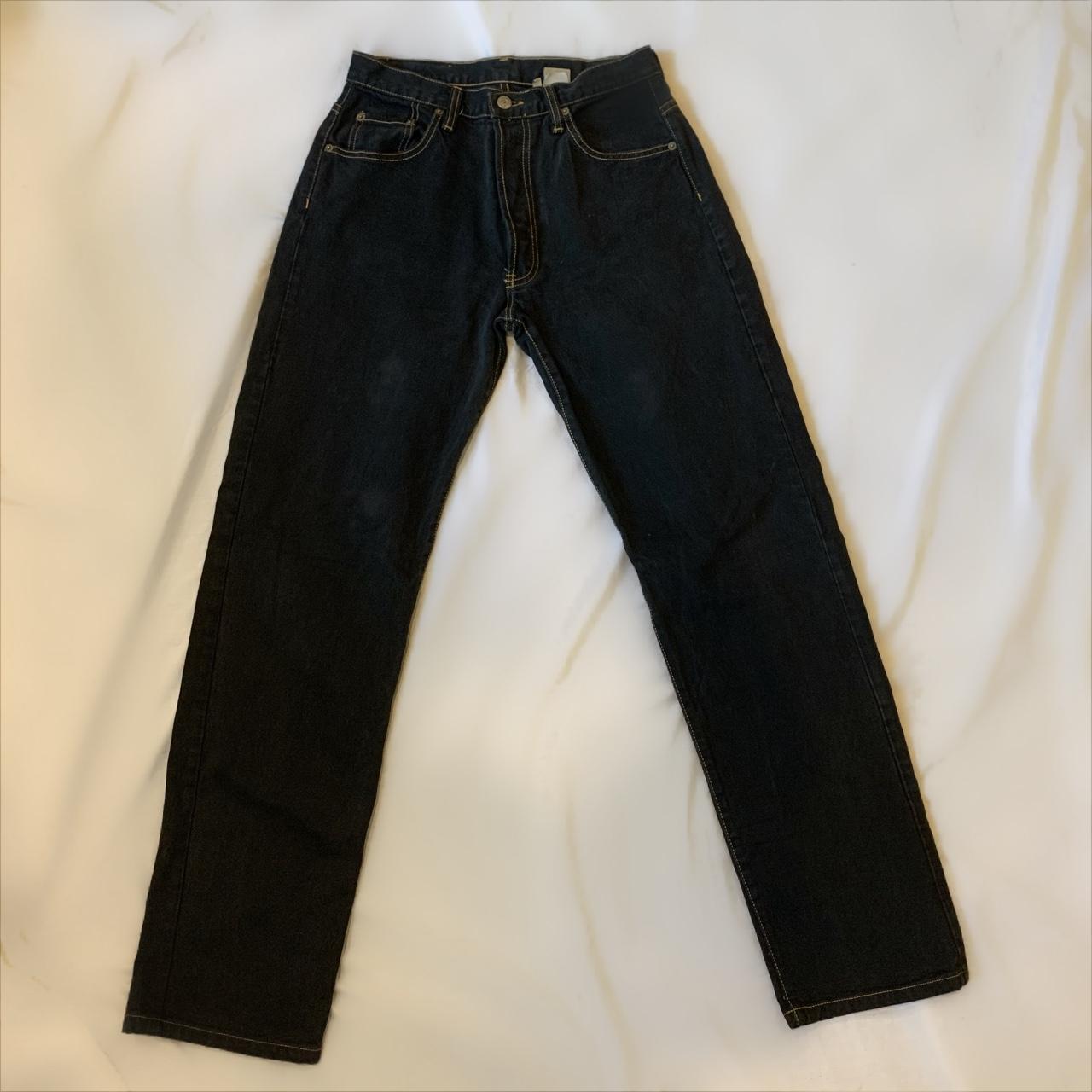 Calvin Klein vintage black jeans with gold... Depop