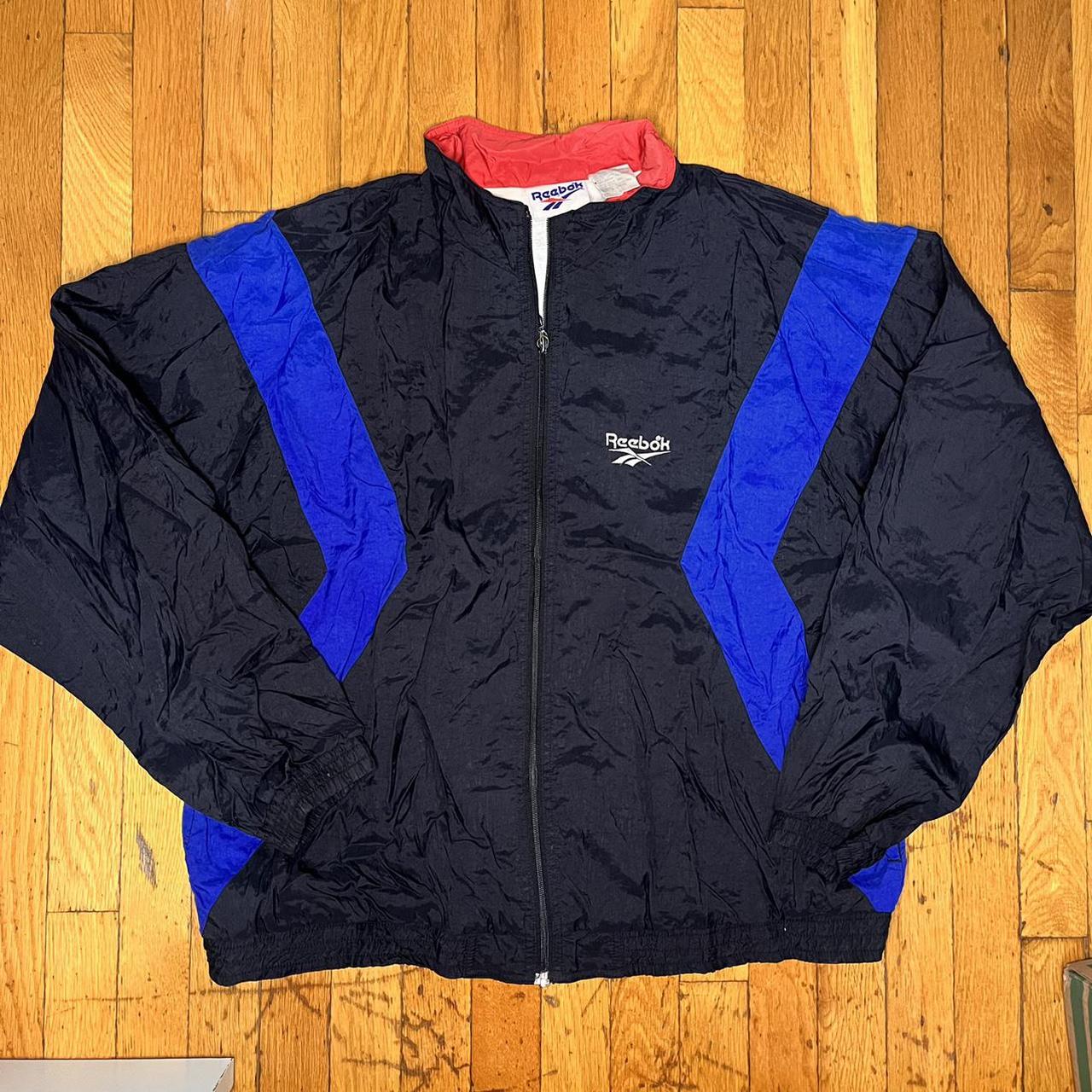 Vintage 90s Reebok Windbreaker Jacket Tagged Large,... - Depop