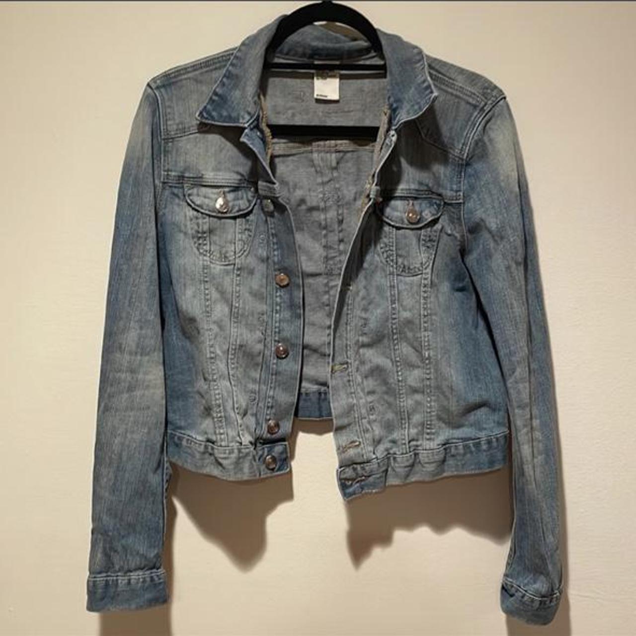 H&M Jean jacket Fits like a medium jeanjacket... Depop