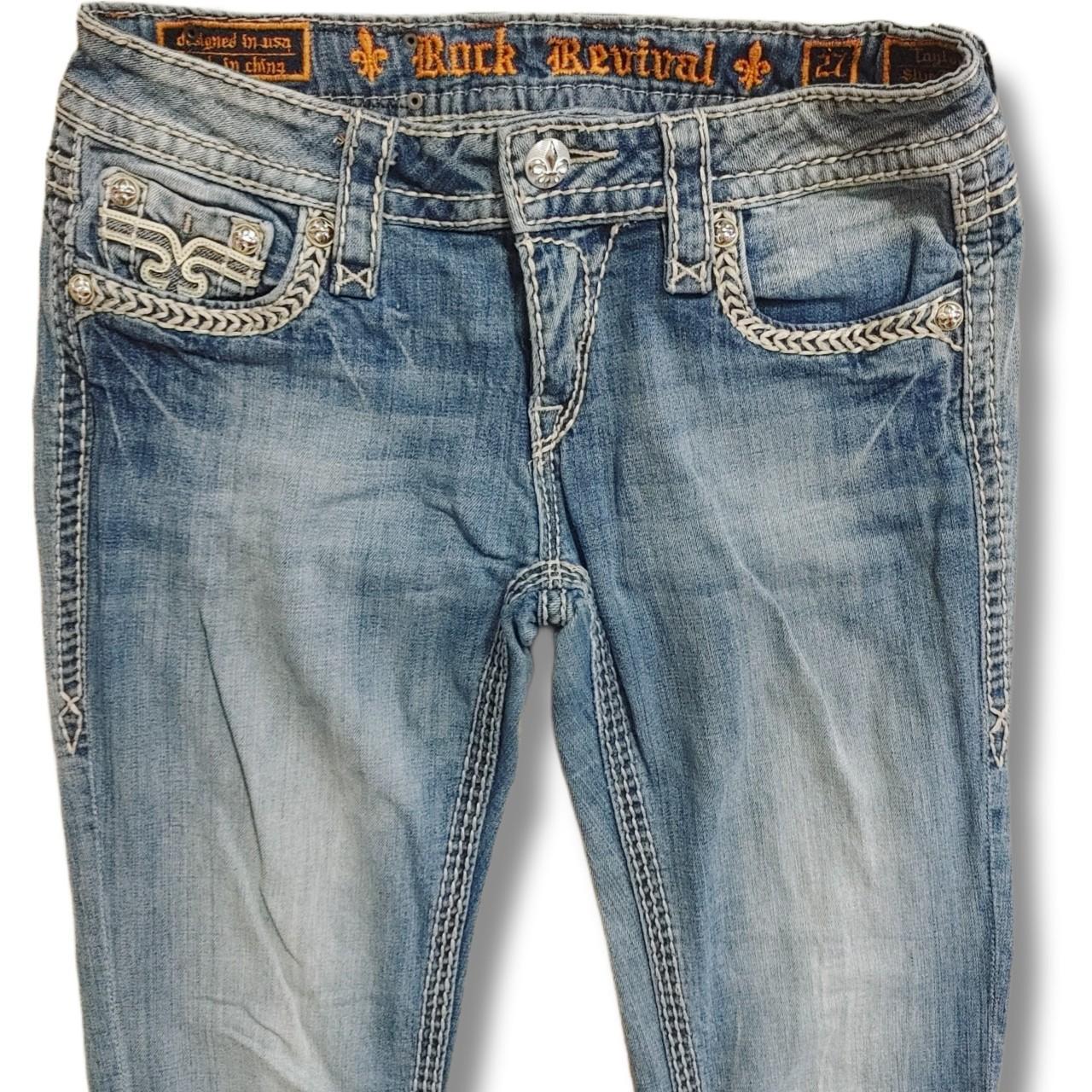 Super Low Rise Rock Revival Jeans size 27