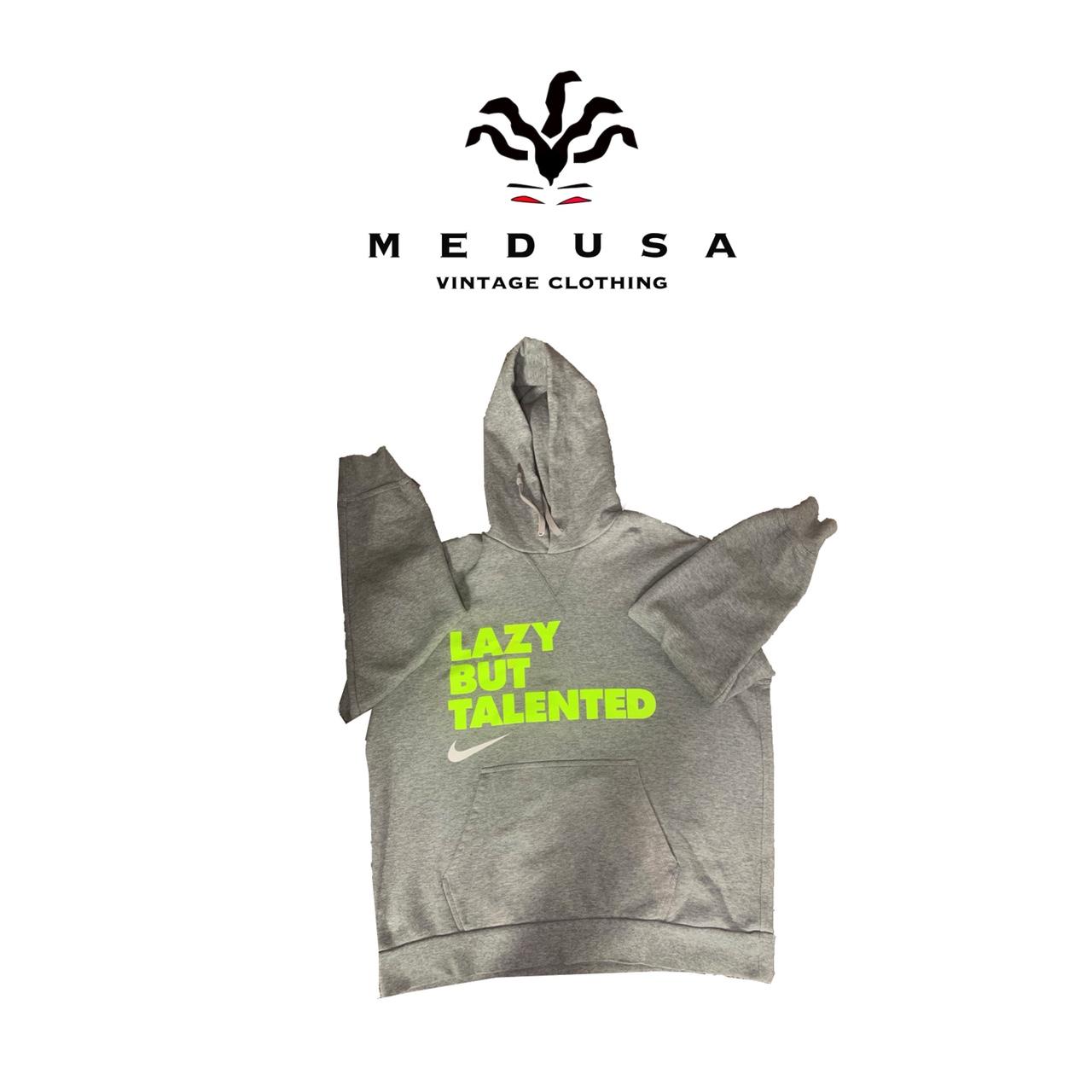 🐍”Lazy but talented” Nike Oversized Hoodie Depop