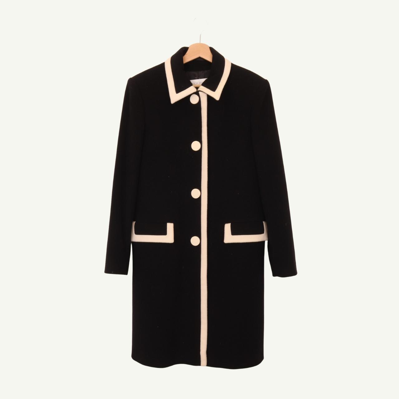 Vintage 80s Erich Fend Buttoned Wool Coat in Black... - Depop