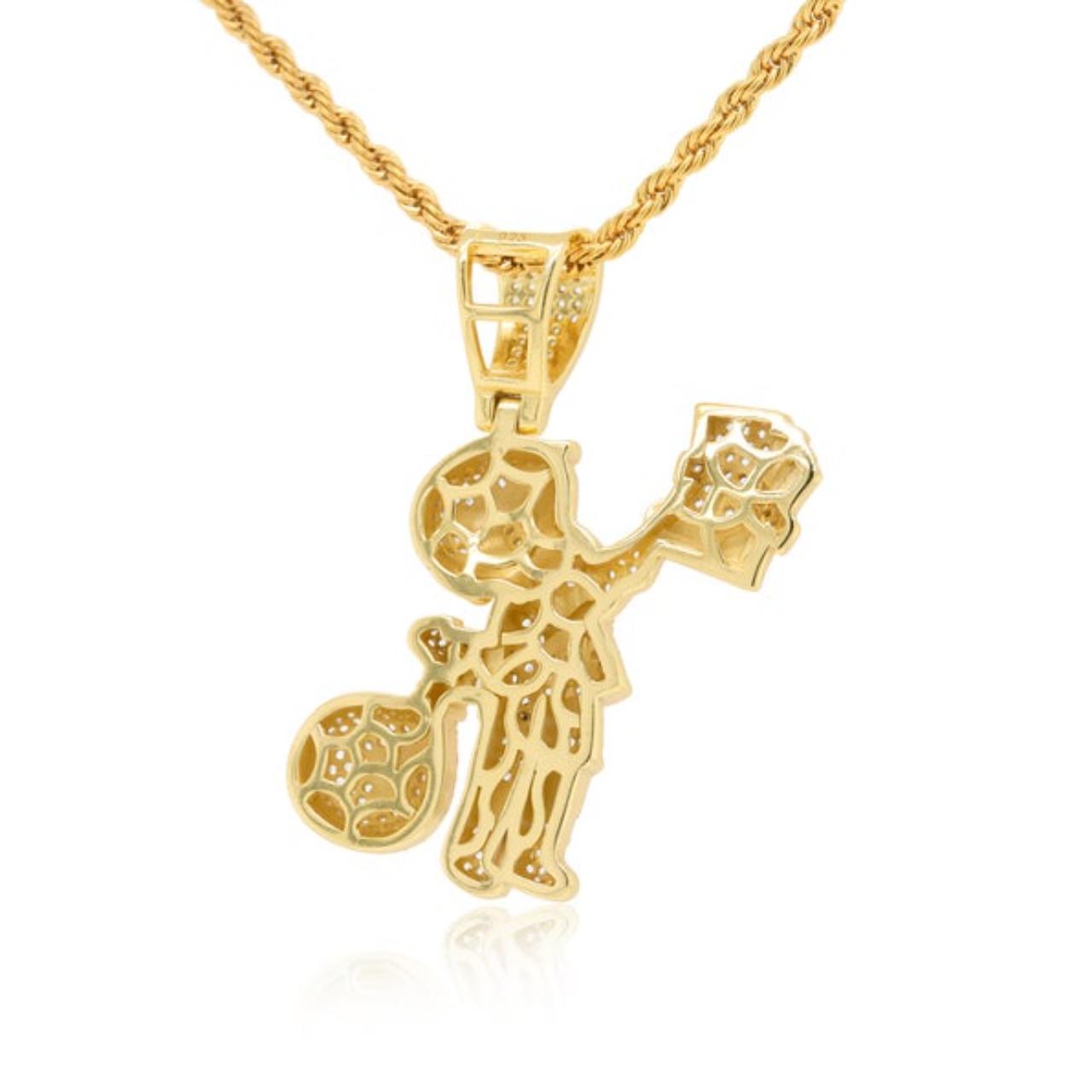 送税込【RICHIE RICH x KING ICE】DOLLAR THE DOG NECKLACE☆14K 送税込【RICHIE RICH x KING ICE】DOLLAR THE DOG NECKLACE☆14K