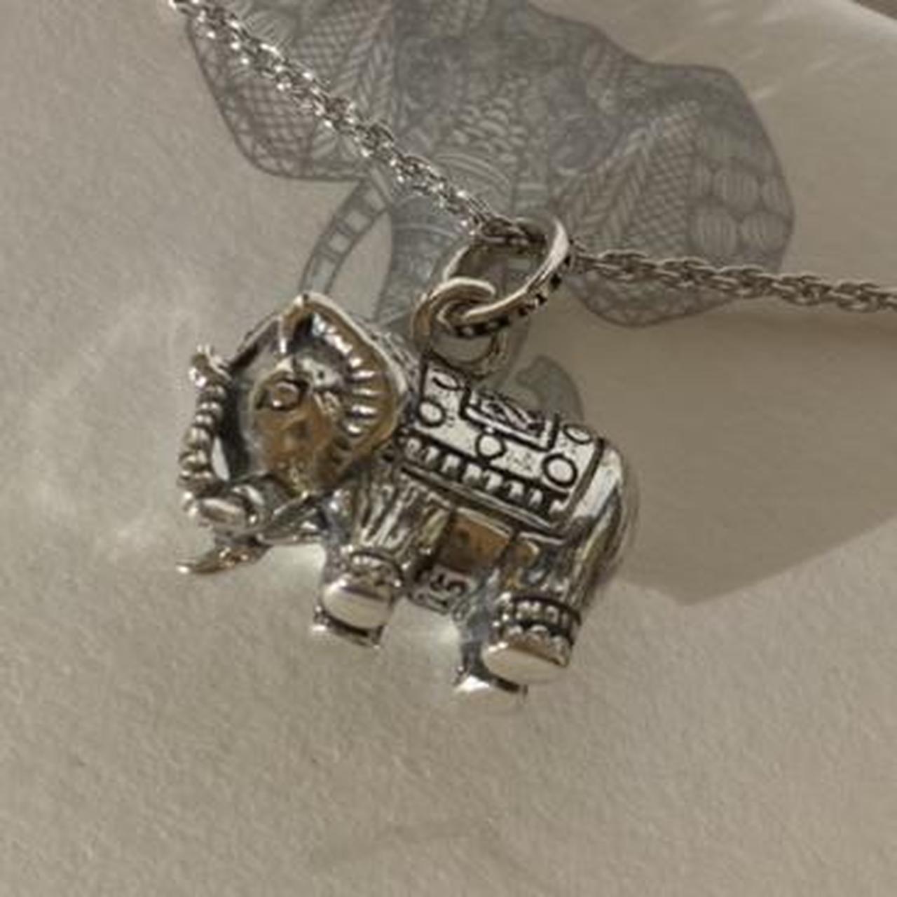 ANNIKA WITT Made in Bali .925 Sterling Silver Ornate Elephant 3D Necklace  New | eBay