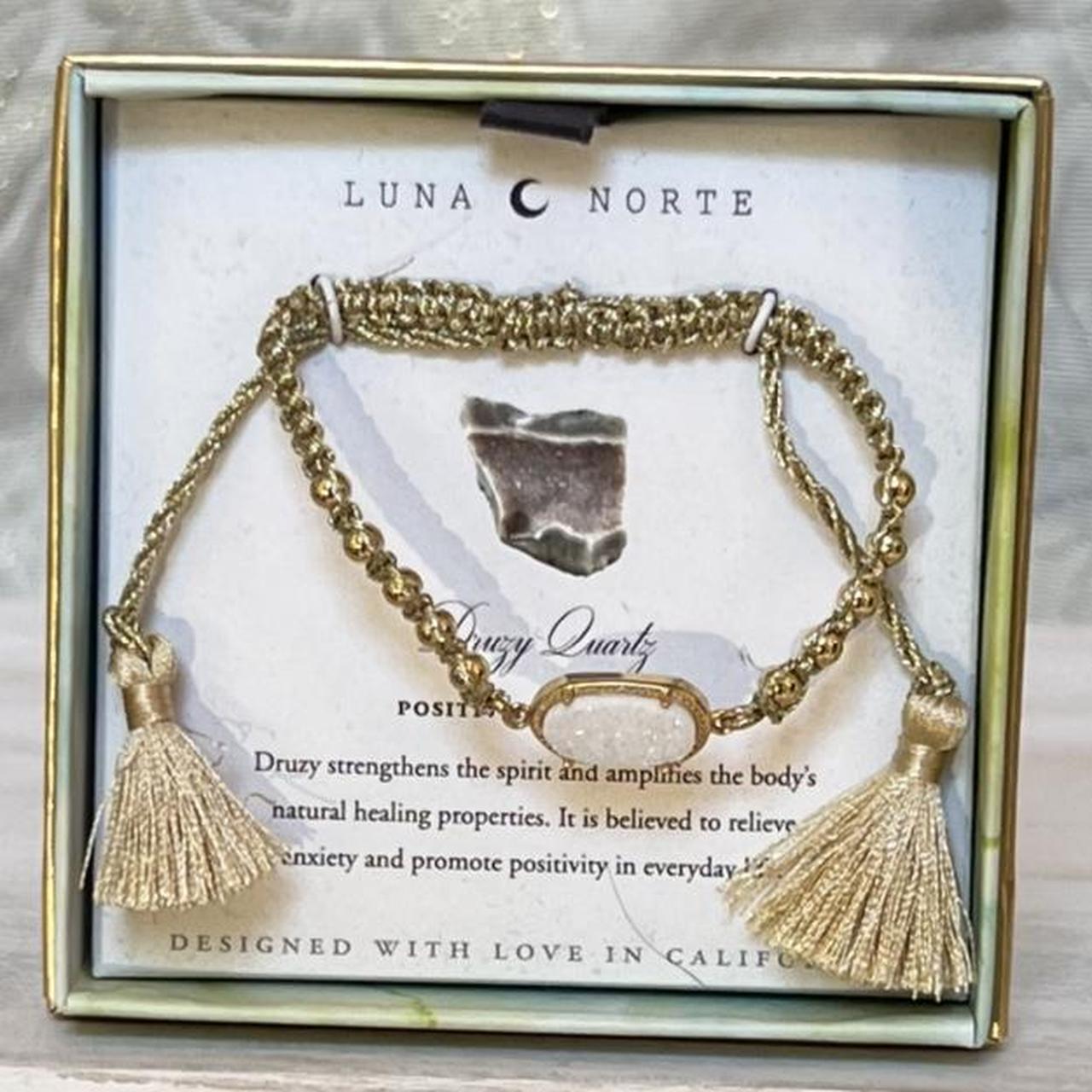 Luna norte druzy hot sale quartz necklace