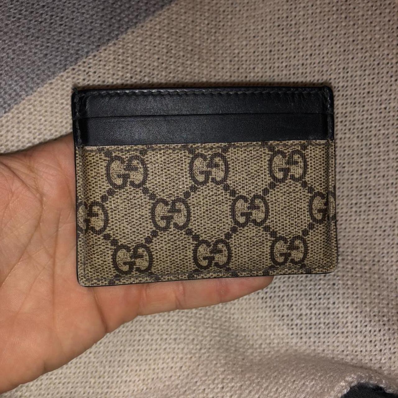 Gucci card wallet 1970's style with bee Authentic - Depop