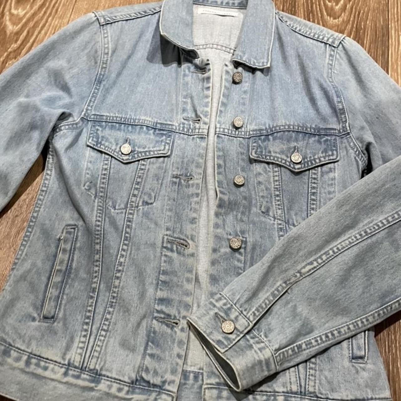 Assembly label denim jacket Size AU 6 - would fit... - Depop