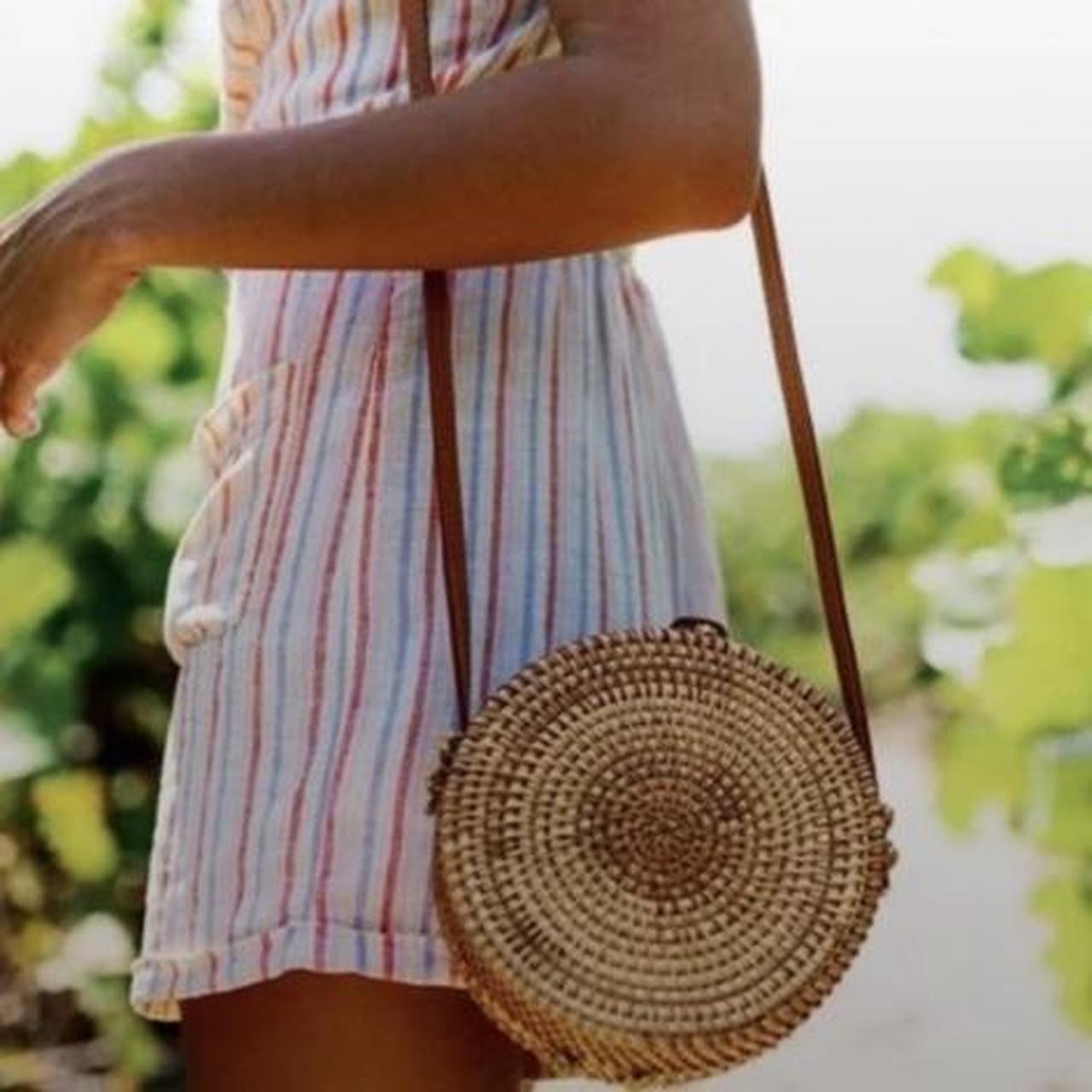 Urban outfitters rattan on sale bag