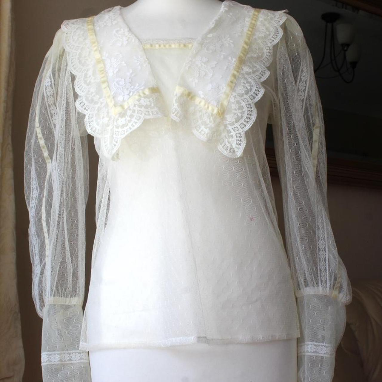 Insanely beautiful Gunne Sax blouse! The label says... - Depop