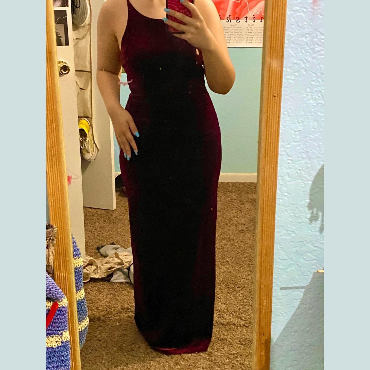 charlotte russe red velvet dress