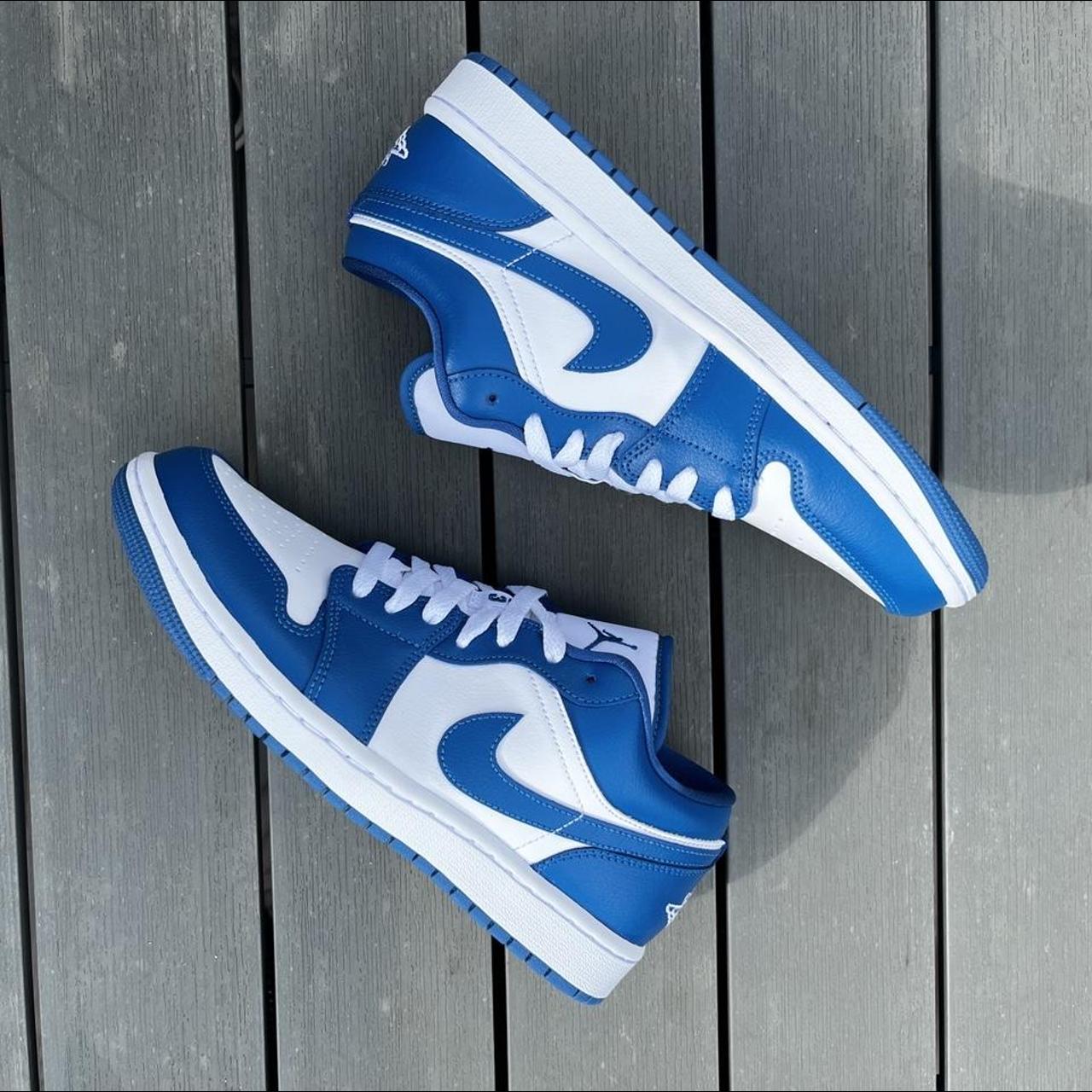 Nike Air Jordan 1 Low Marina Blue 🇬🇧size 7 Uk Depop 6996