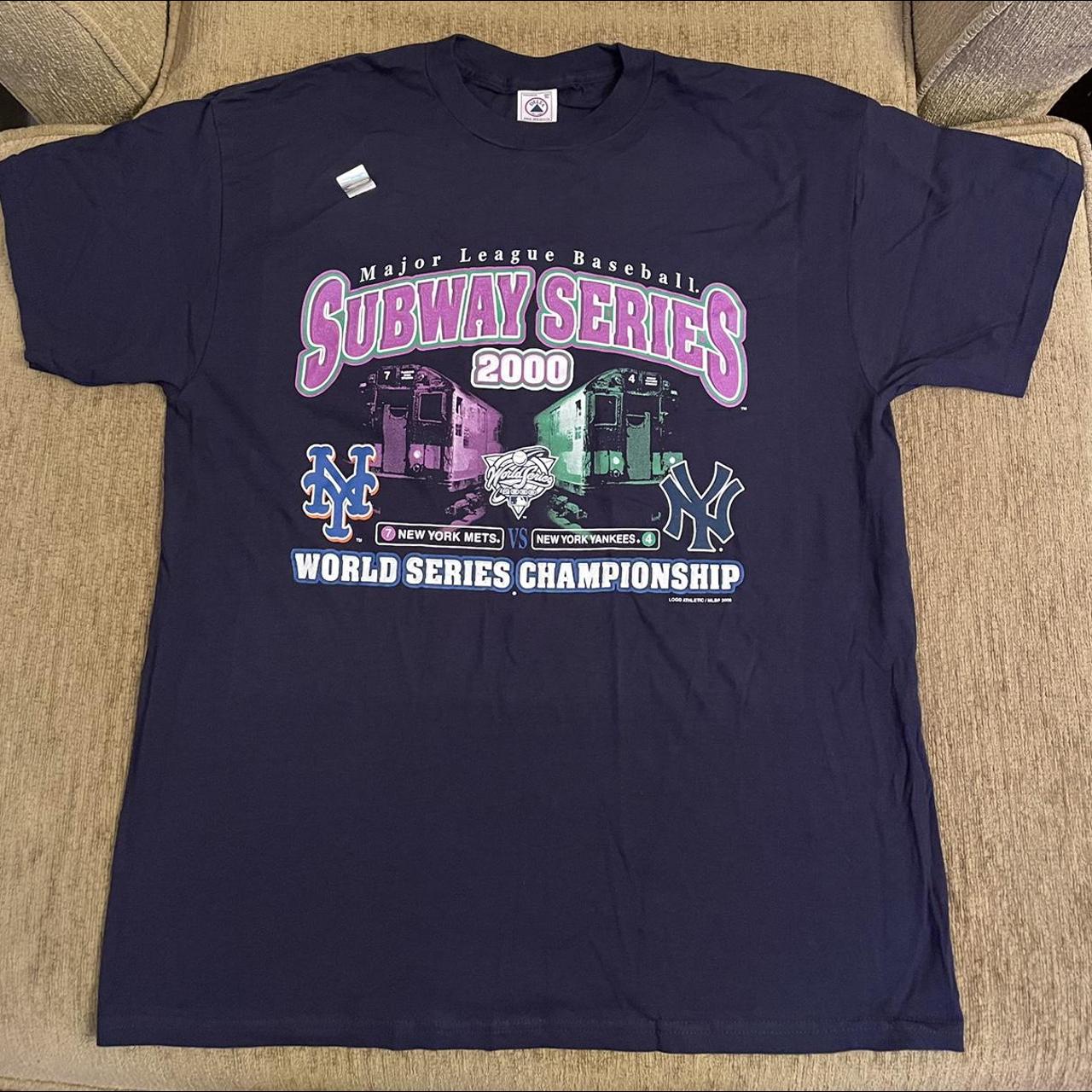 2000 Subway Series New York Mets / New York Yankees T Shirt (Size