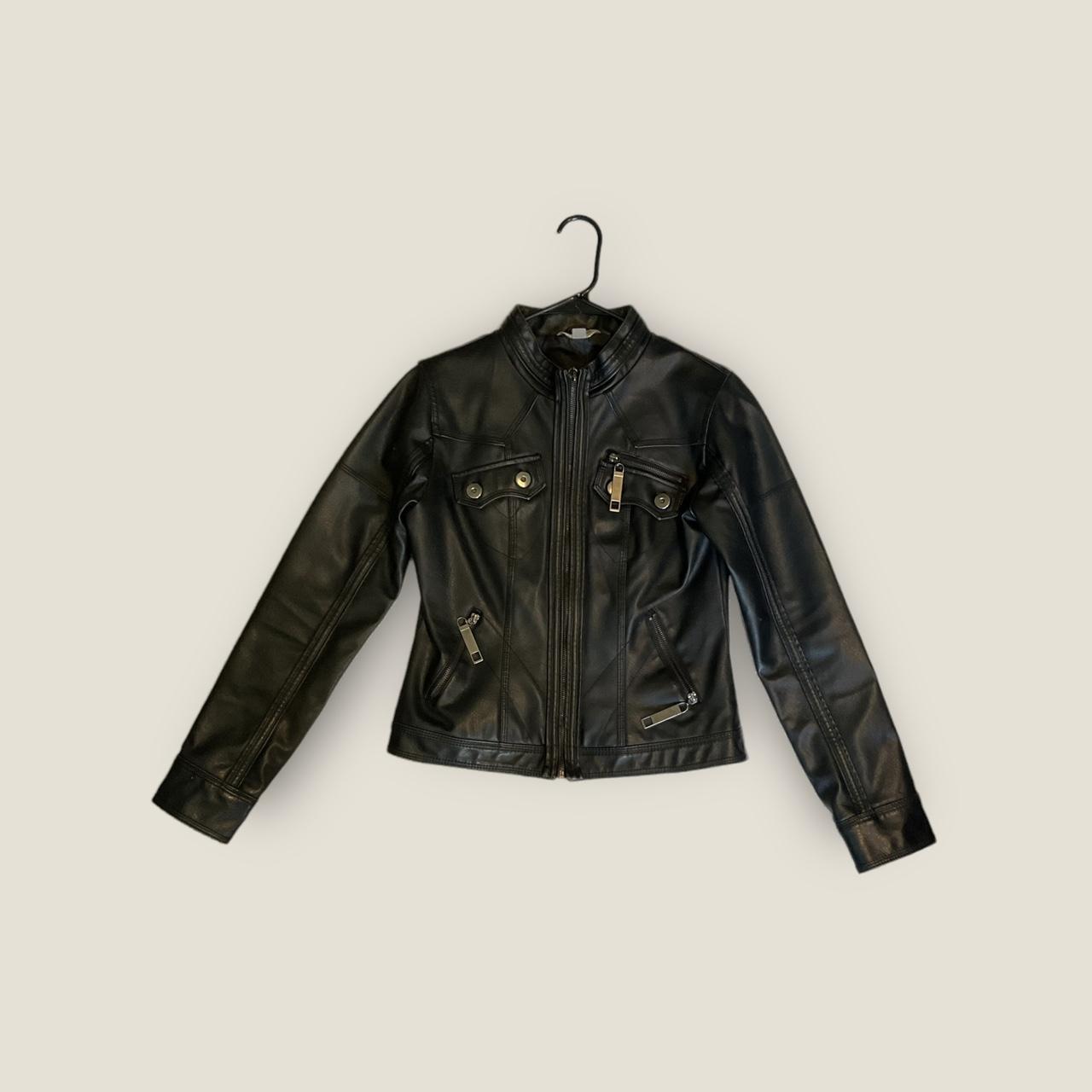 Maurices black 2024 leather jacket