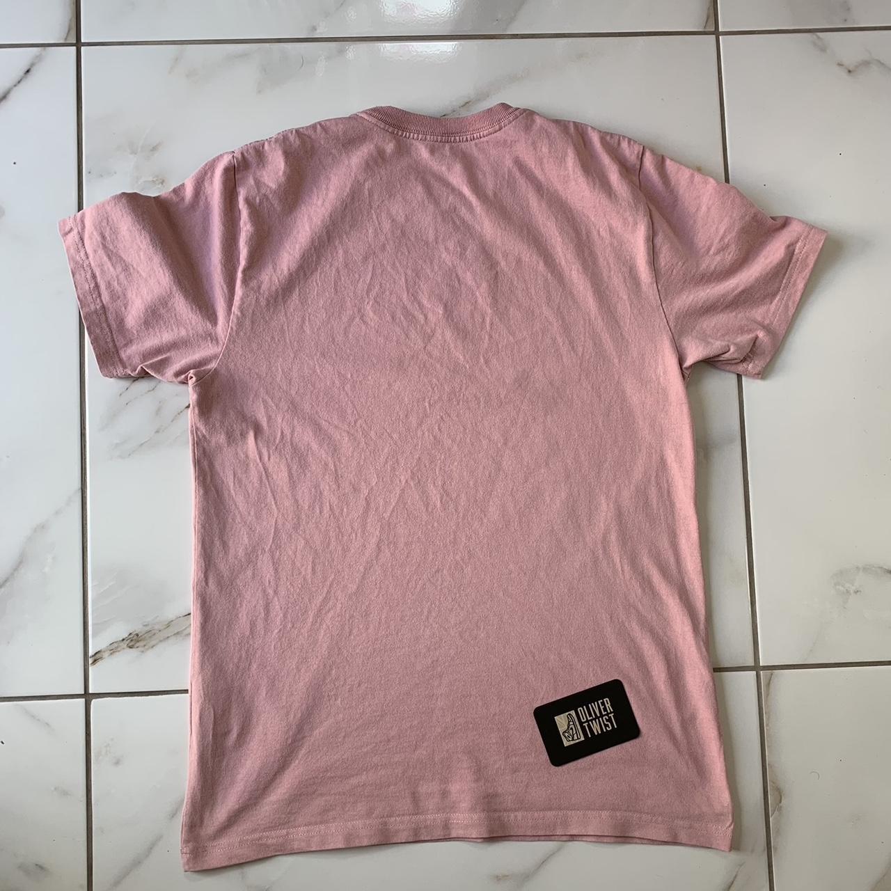 Pink Carhartt T-shirt Big Logo Size: Small Pit - Depop