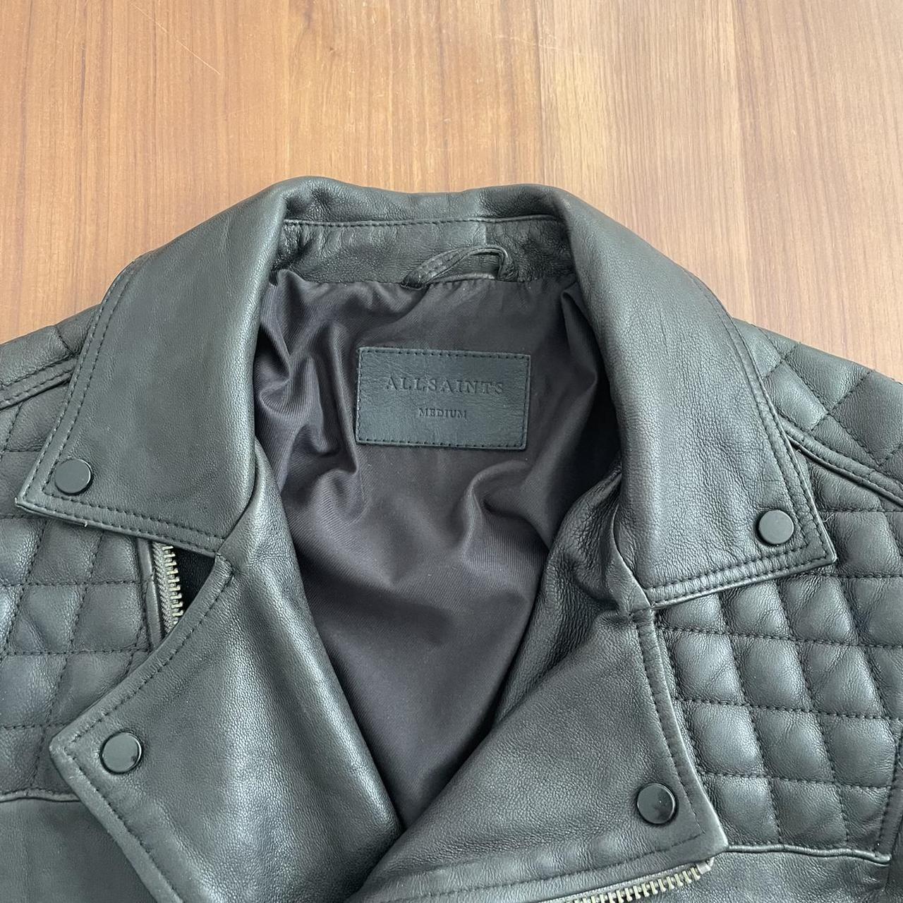 Allsaints Conroy leather biker jacket / size M /... - Depop