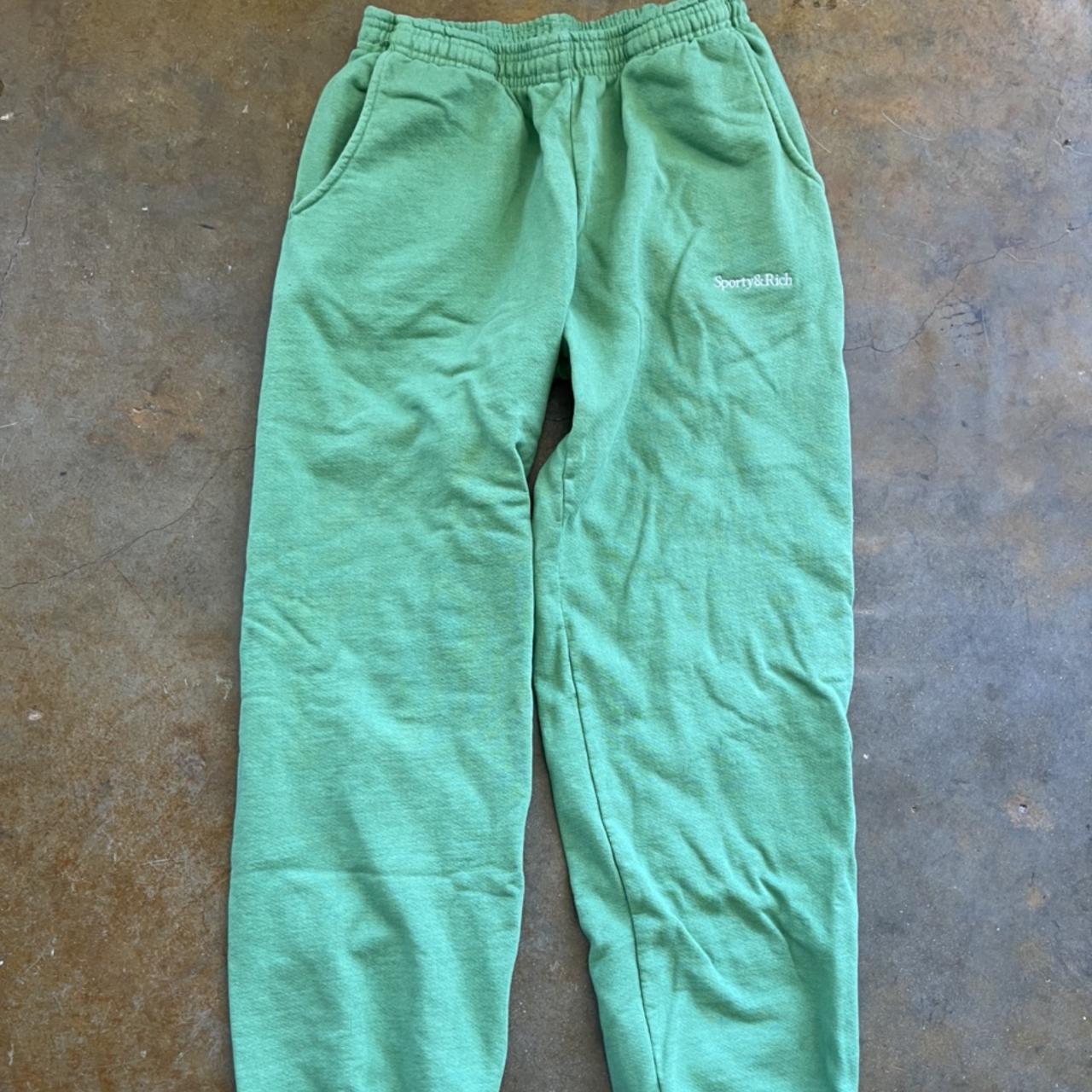 Sporty and rich online green sweatpants