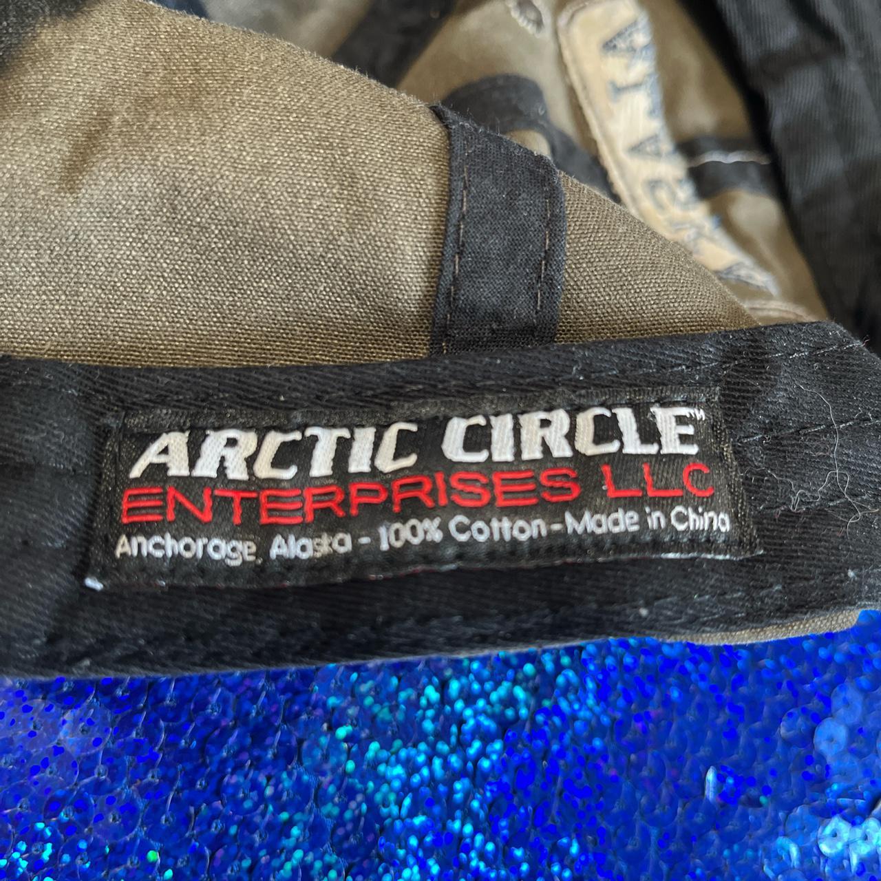 Arctic Circle, Alaska cap hat. Brown with black... - Depop