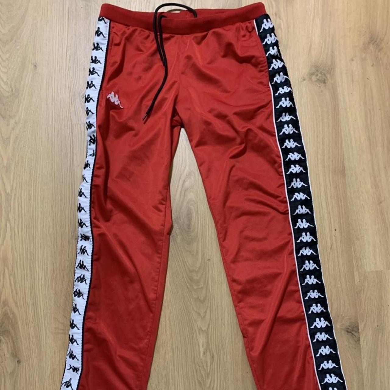 RED KAPPA TRACKIES - size small - have drawstring... - Depop