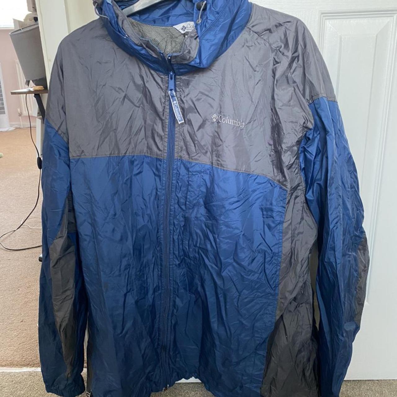 Vintage retro Columbia hooded rain... - Depop