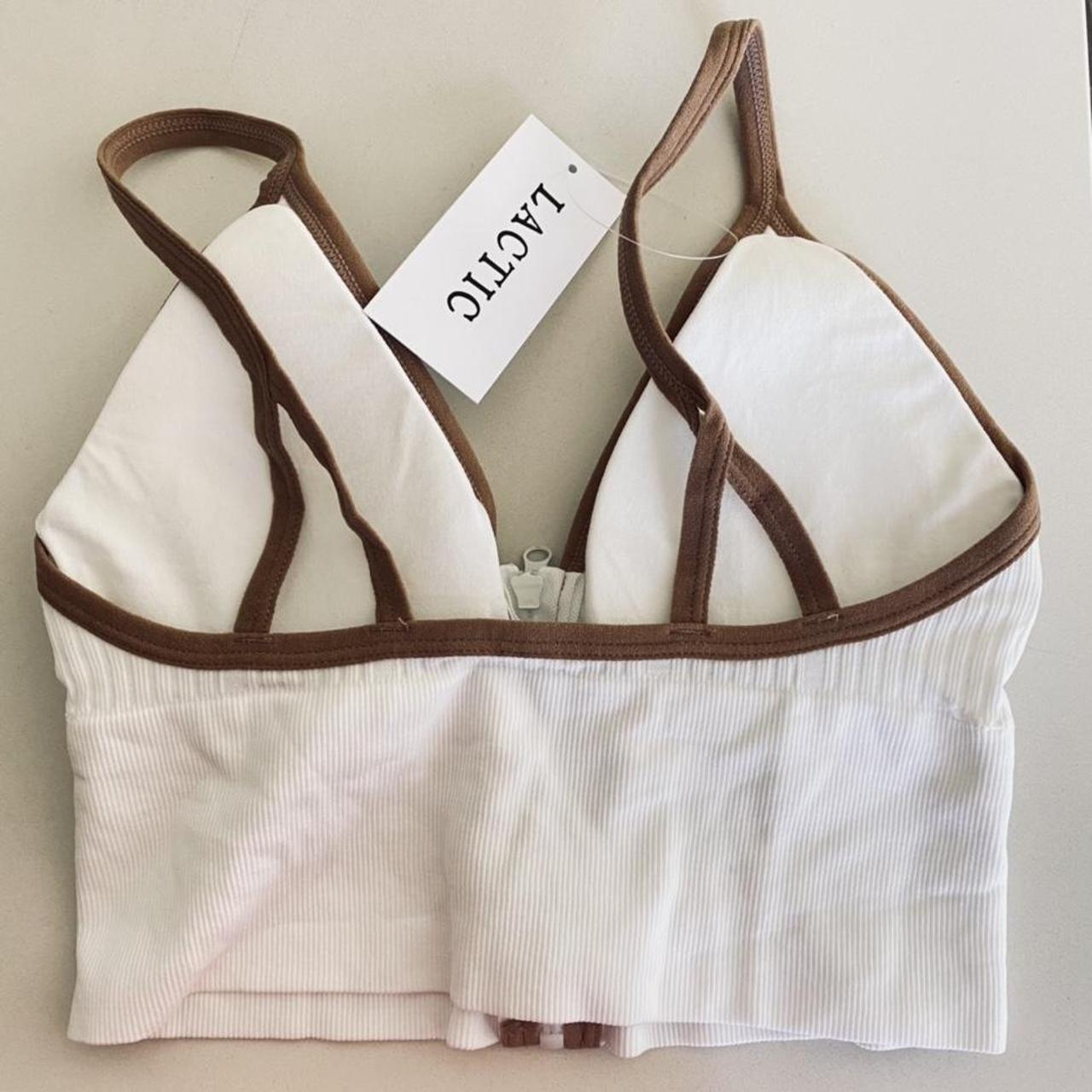 Pink Boutique Women's White and Brown Crop-top (3)