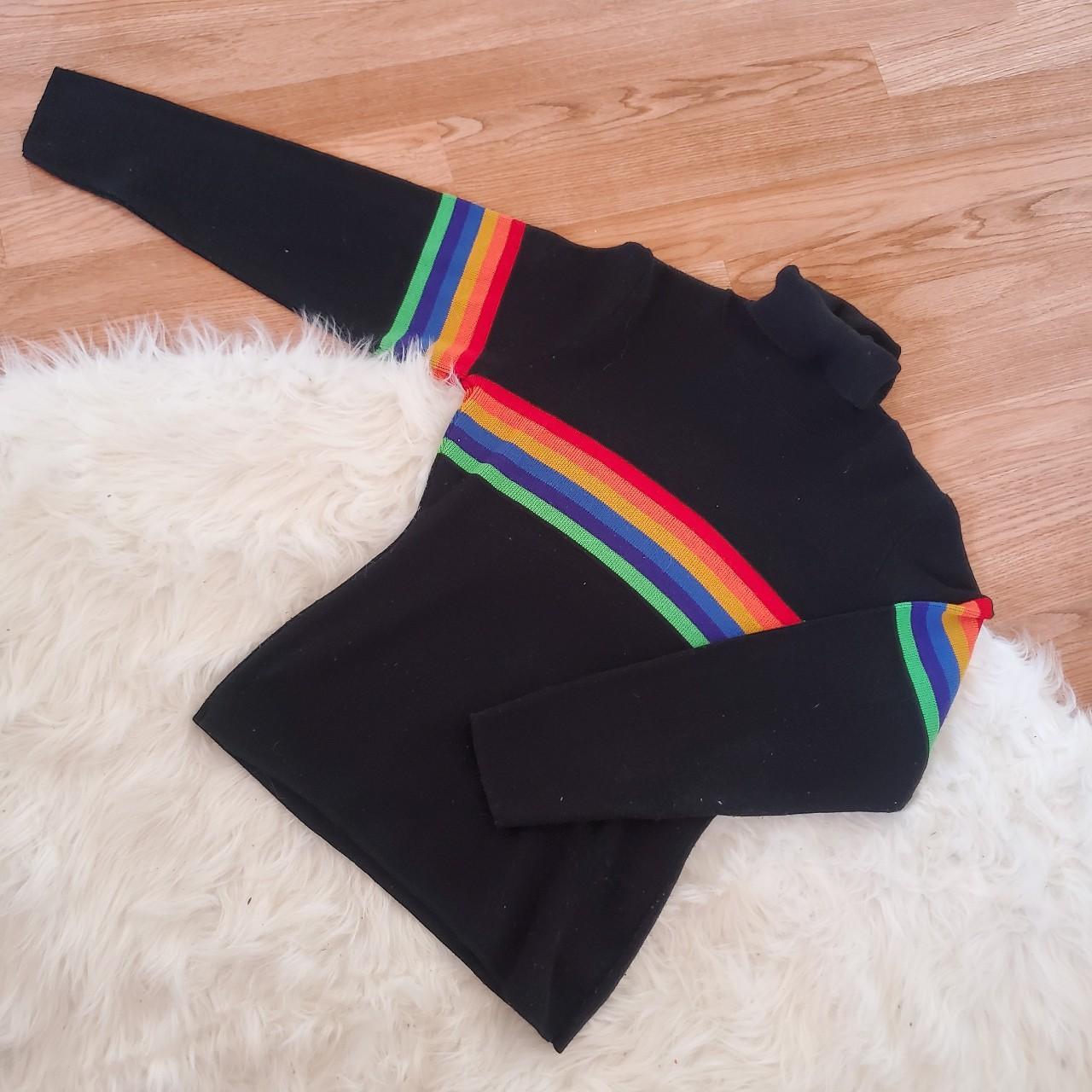 Vintage Rainbow Sweater Depop