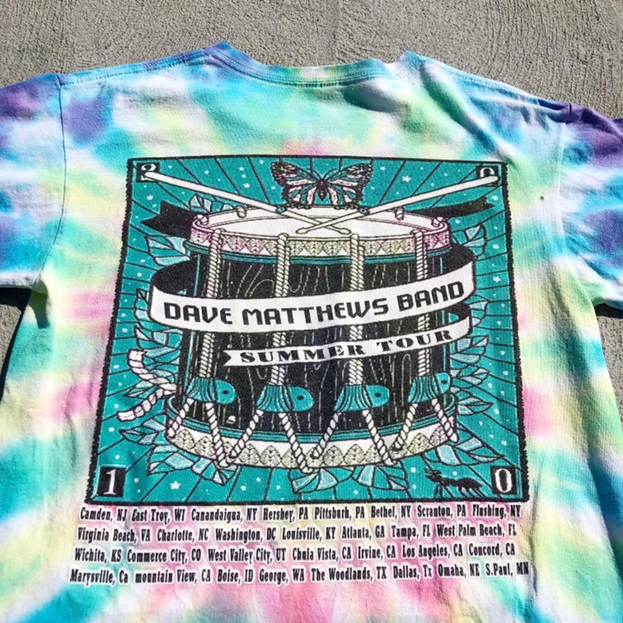 Vintage Dave Matthews Band Summer Tour 2010 Tie Dye | Depop