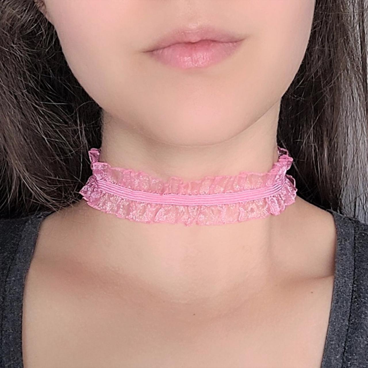 Frilly choker deals