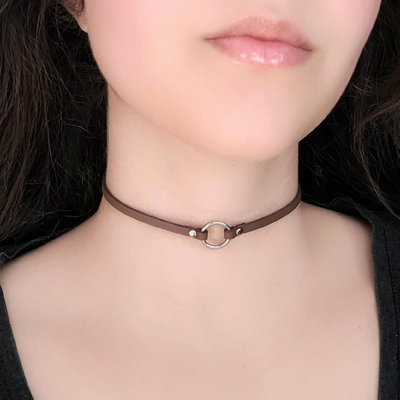 Small Metal Collar Choker Necklaces