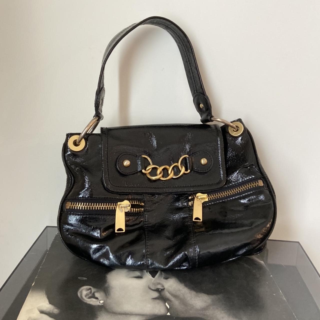 Cynthia Rowley Brown Handbag Leather Bowler Crossbody Adjustable Purse Bag  Fur | eBay