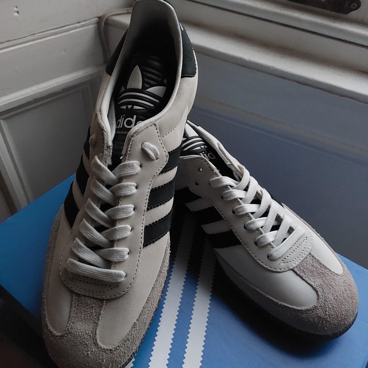 Adidas SAMBA, white, leather, MADE IN GERMANY. Brand... - Depop