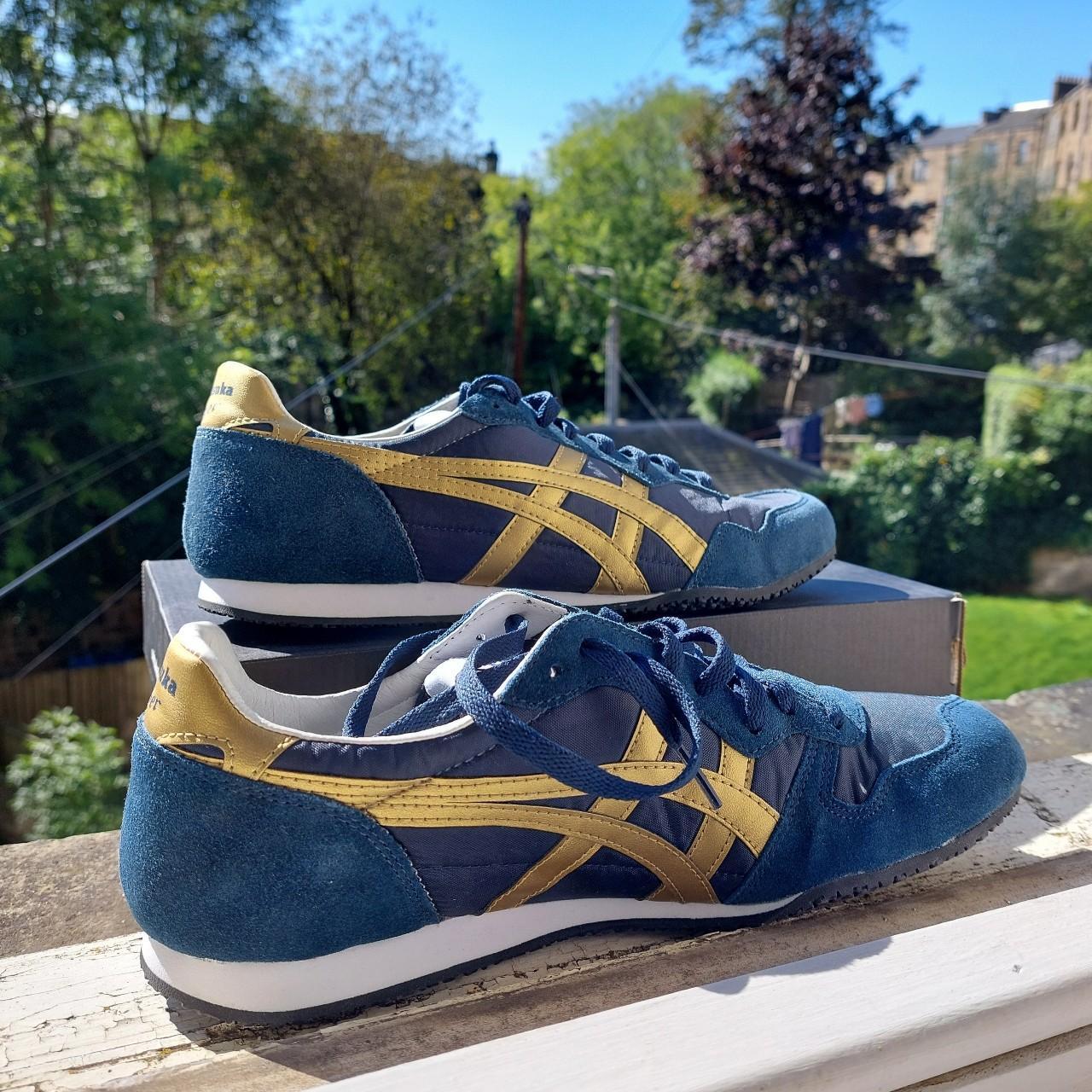 onitsuka tiger blue gold