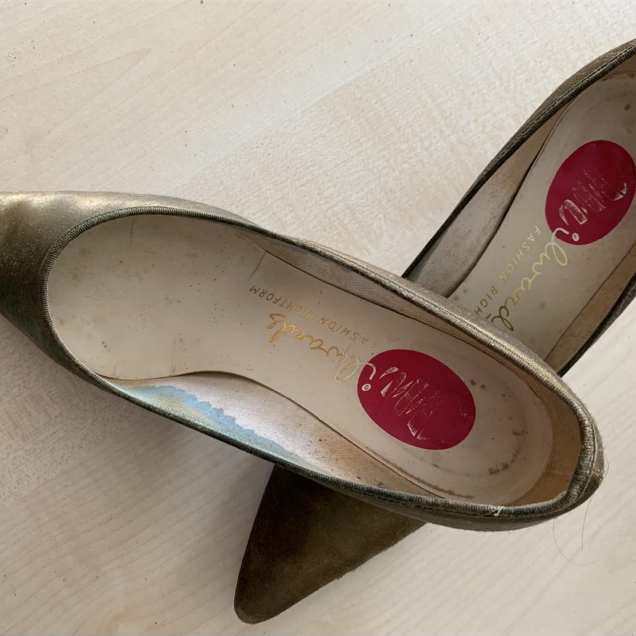 Genuine 1960 Milwards satin shoes in the original... - Depop